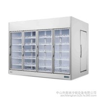 枣庄风幕柜超市后补式冷藏柜前后开门后补保鲜冰柜定制