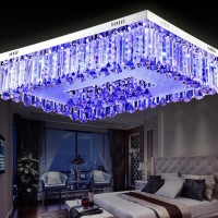 奢华水晶灯长方形客厅灯led吸顶灯现代简约大气卧室灯具餐厅灯