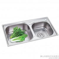 洗碗池 不锈钢水槽 洗菜盆304不锈钢  双水槽  广东水槽